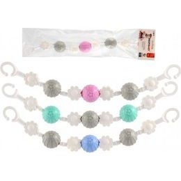 Řetěz koule/kytičky - mix barev