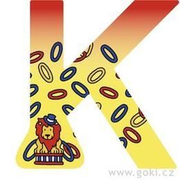 Ozdobné písmeno ze dřeva K