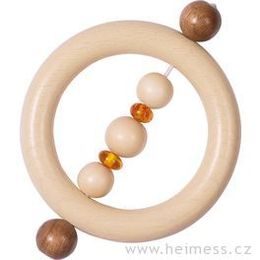 Kroužek do ruky s jantarem (Heimess nature)