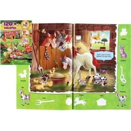 Knížka - Barevný Svět zvířátek se samolepkami 120ks