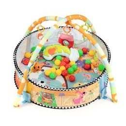 Ecotoys hrací deka 2v1 s 18 míčky Play Ball šedá