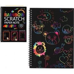 Škrabací/Vyškrabovací notes duhový 10 listů