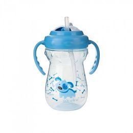 Sportovní hrníček s brčkem Akuku modrý pes