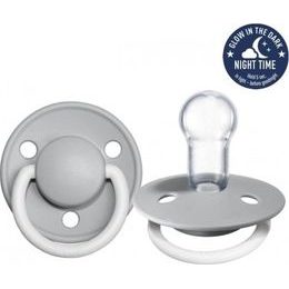 BIBS DE LUX - Silikonový dudlík, 0 - 36 m, vanilkový