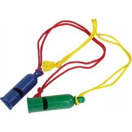 Píšťalka signální - se šňůrkou na krk - mix barvy