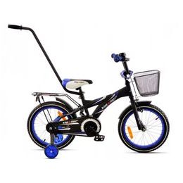 Mexller dětské kolo BMX 16" s vodící tyčí černomodré
