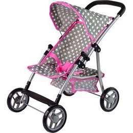 Alice sportovní kočárek pro panenku 9304 šedo-růžový