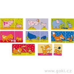 Maminka a děťátko - puzzle a pexeso, 16 dílů
