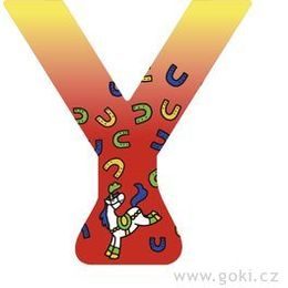 Ozdobné písmeno ze dřeva Y