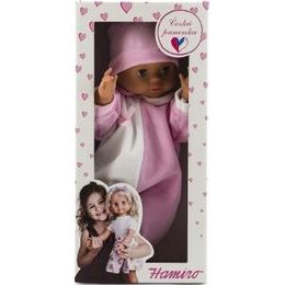 Panenka miminko se sveříkem a pruhovaným oblečením + dudlík růžový