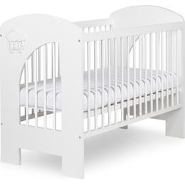 Dětská postýlka Klups Nel Mráček bílá