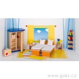 Nábytek pro panenky - ložnice TREND, 21 dílů