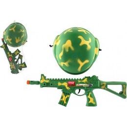 Vojenská sada samopal + helma