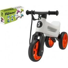 Odrážedlo FUNNY WHEELS Rider SuperSport bílé/oranž 2v1+popruh