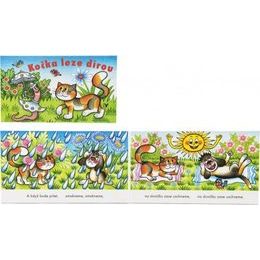 Knížka Leporelo Kočka leze dírou