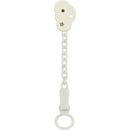 Řetízek na dudlík s klipem, Mráček, bílá
