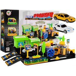 Automyčka se 2 autíčky a příslušenstvím Wash Playset