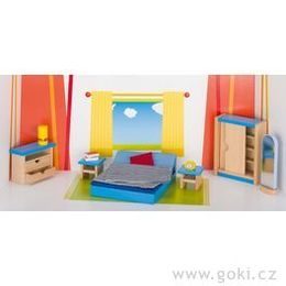 Nábytek pro panenky - ložnice MODERNÍ, 14 dílů