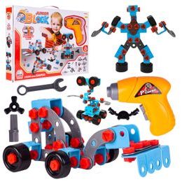 Konstrukční stavebnice s vrtačkou na baterie Junior Blocks 280 dílků