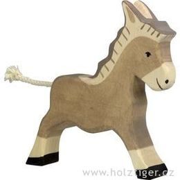 Běžící osel - zvířátko ze dřeva