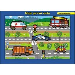 Puzzle deskové - Moje první auta s říkankami 24 dílků
