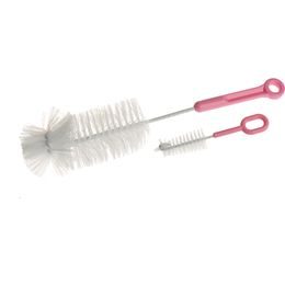 Kartáč na čištění láhví a saviček růžový