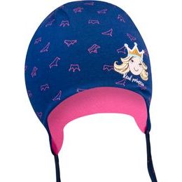 YO ! Bavlněná čepička YO ! Little princess - granátová - se zavazováním 56-62 (0-3m)