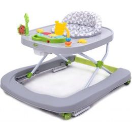 4Baby dětské vzdělávací chodítko Walk N Push světle šedé