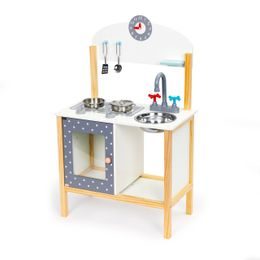 Dřevěná vzdělávací kostka s hodiny ECOTOYS