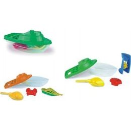 Loď/Člun + sada na písek - mix 2 barvy