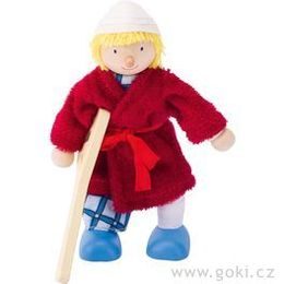 Panenka do domečku nemocnice - pacient s berlí