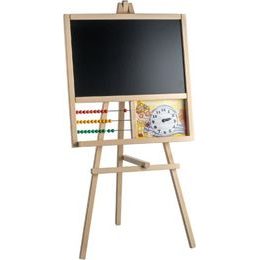 Oboustranná magnetická tabule s doplňky -modro/růžová