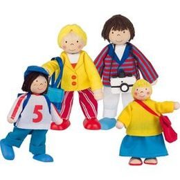 Panenky do domečku - rodina na dovolené, 4 ks