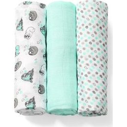 BABYONO Plenky bambusové 3 ks mint