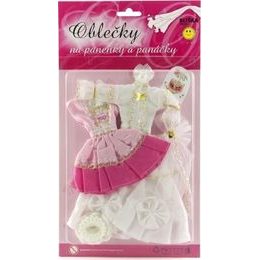 Oblečky na panenky s doplňky - mix 3 druhy