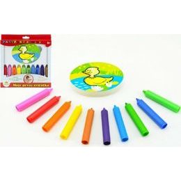 Pastelky do vany - Moje první zvířátka 10 ks s houbičkou