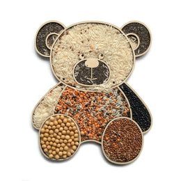 Senzorické Montessori sypání Medvěd - jemná motorika