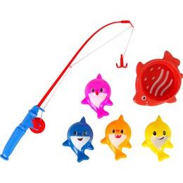 Hračka do vany - mini basketbalový koš se psem a rybičkami