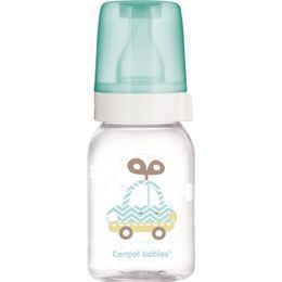 Canpol Babies Skleněná lahvička 120 ml Autíčko - mátová