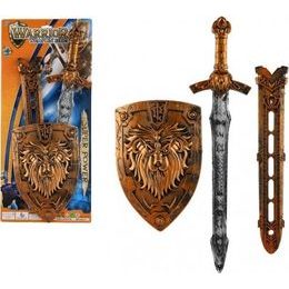 Meč se štítem a pouzdrem