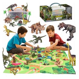 Sada figurek dinosaurů s doplňky