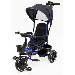 Ecotoys dětská tříkolka s otočným sedadlem X360 tmavě modrá