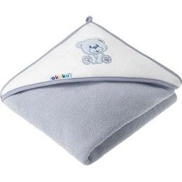 Dětská osuška 100x100 Akuku šedá s medvídkem, šedá