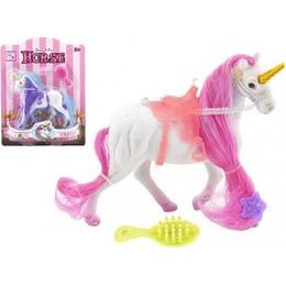 Česací Jednorožec se sedlem a s doplňky - MIX 2 barvy