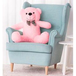 Plyšový medvěd Kvído 90 cm růžový