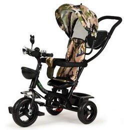Ecotoys dětská tříkolka s otočným sedadlem 2v1 camo