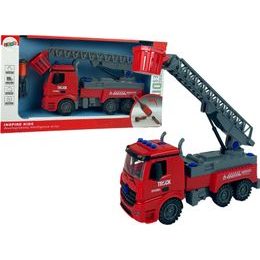 Dětské hasičské auto se šroubovákem červené