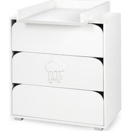 Přebalovací komoda Klups Nel Mráček bílá