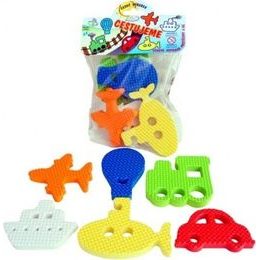 Pěnové Vodolepky - cestujeme 6ks