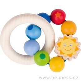 Sluníčko - dřevěná hračka pro miminka (Heimess soft colors)